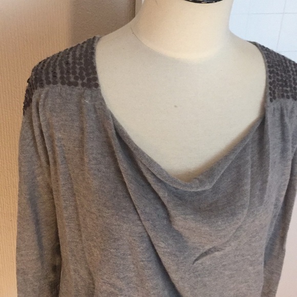 Oonagh by nanette lepore grey cashmere sweater S - Picture 4 of 6